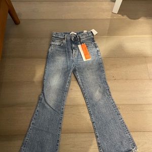 Moussy NWT slight flare light wash denim